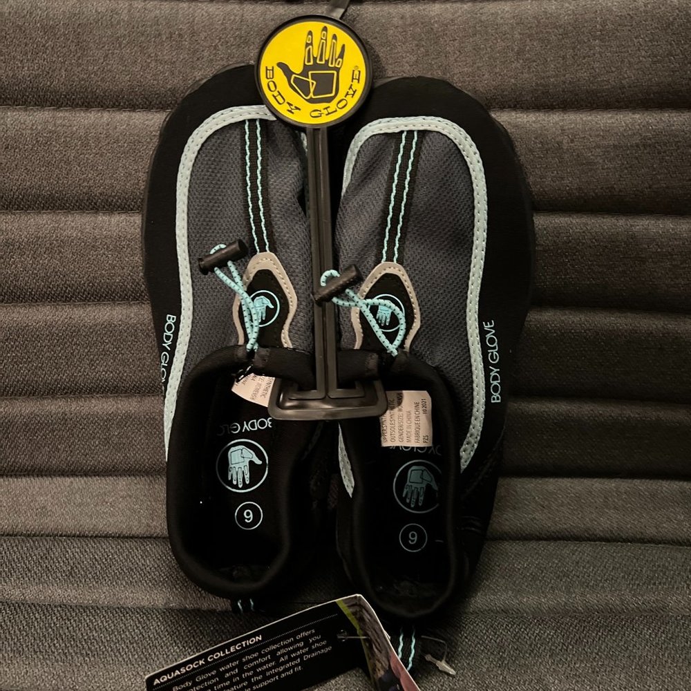 Body Glove Riverbreaker Womens Slip-On Water Shoes Size 6 Black/Fair Aqua